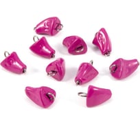 Груз пуля-эксцентрик окрашенный разборный Yaman 10 шт, 5 г, фиолетовый Я-ГЭОР-5-10Ф