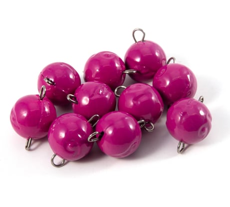 Груз чебурашка окрашенный разборный Yaman 10 шт, 16 г, фиолетовый Я-ГЧОР-16-10Ф