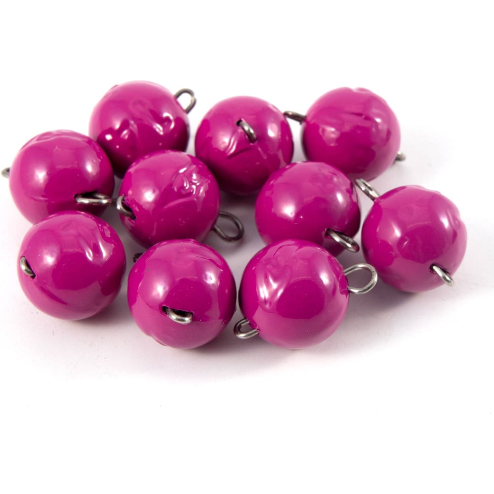 Груз чебурашка окрашенный разборный Yaman 10 шт, 14 г, фиолетовый Я ...