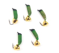 Мормышка вольфрамовая безнасадочная Yaman Ручейник №5, d-2 мм, L-9.5 мм, вес 0.90 г, колокол золото Я-МР2853