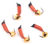 Мормышка вольфрамовая безнасадочная Yaman Ручейник №5, d-2 мм, L-9.5 мм, вес 0.90 г, колокол золото Я-МР2843