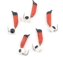 Мормышка вольфрамовая безнасадочная Yaman Ручейник №5, d-2 мм, L-9.5 мм, вес 0.80 г, рыбий глаз Я-МР2841