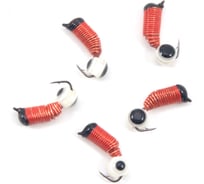 Мормышка вольфрамовая безнасадочная Yaman Ручейник №6, d-2.5 мм, L-8.5 мм, вес 0.80 г, рыбий глаз Я-МР2856