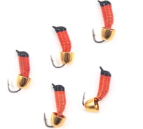 Мормышка вольфрамовая безнасадочная Yaman Ручейник №7, d-2.5 мм, L-9.5 мм, вес 1.05 г, колокол золото Я-МР2873