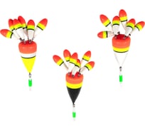 Поплавок зимний Yaman ЯМАН "Цветок 6", бальса, 4,5 г, цвет в ассортименте, 3 шт Я-РП63