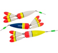 Поплавок зимний Yaman ЯМАН "Цветок 3", бальса, 2,0 г, цвет в ассортименте, 3 шт Я-РП64