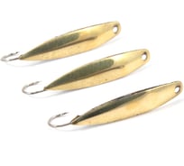 Блесна вертикальная Yaman Обратка, размер 37 мм, вес 3.7 г, цвет латунь, 3 шт Я-БВ170