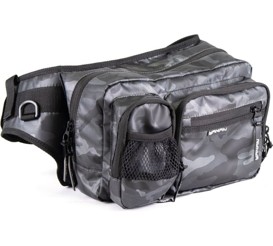 Сумка рыболовная Yaman Fishing Hip Bag, 28x21x17 см, серый камуфляж Y-FHB-01 1