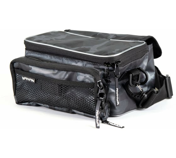 Сумка рыболовная Yaman Sling Lure Bag M, 26x14x22 см, серый камуфляж + 3 коробки LUNO 18 Y-SLB-01 1