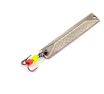 Блесна вертикальная Yaman шпала c тройником, размер 40 мм, вес 5.9 г, цвет никель медь Я-БВ226