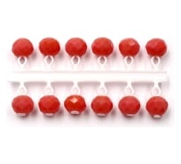 Микробисер Yaman Кристалл, d-4 мм, оранжевый, подвеска короткая, 12 шт Я-МБ49