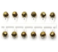 Микробисер Yaman Кристалл, d-3 мм, золотой, подвеска короткая, 12 шт Я-МБ41