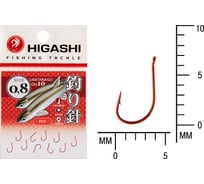 Крючок HIGASHI Umitanago ringed #0,8 Red 03687
