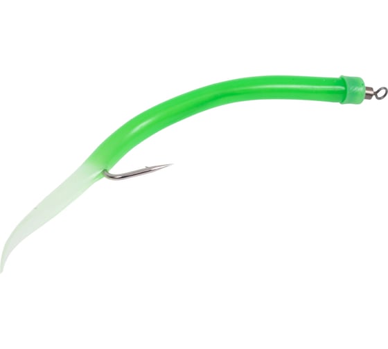 Крючок оснащенный кембриком HIGASHI Gummi Makk #6/0 (set-3pcs), #04 Green 05264_4220