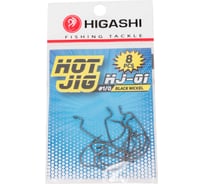 Офсетные крючки HIGASHI Hot Jig HJ-01 #1/0 Black nickel 02047