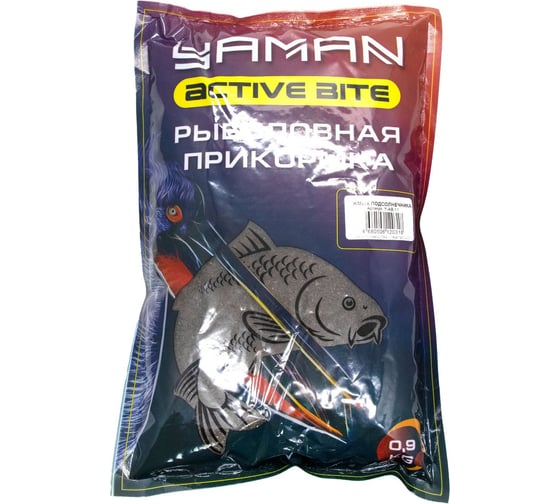 Прикормка Yaman Active Bite Жмых подсолнечника, 900 г Y-AB-11 1