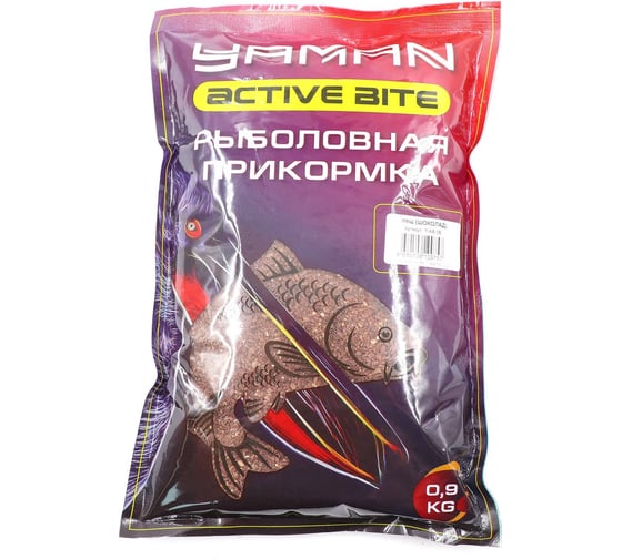 Прикормка Yaman Active Bite Лещ (шоколад), коричневый, 900 г Y-AB-08 1