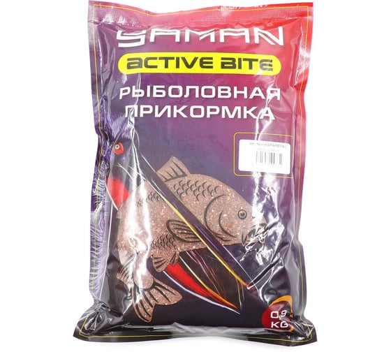 Прикормка Yaman Active Bite Плотва (карамель), коричневый, 900 г Y-AB-10 1
