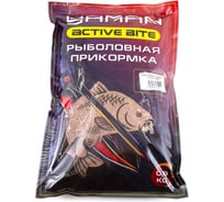 Прикормка Yaman Active Bite Сазан (малина), красный, 900 г Y-AB-12