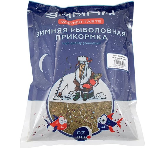 Прикормка Yaman Winter Taste Лещ, зимняя, (жареные семечки), олива, 700 г Y-WT-01 1