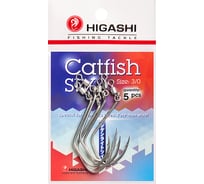 Крючки HIGASHI Catfish #3/0 Tin SW, 5 pcs 03327