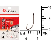 Крючок HIGASH Akitakitsune ringed #1 White UV 02810