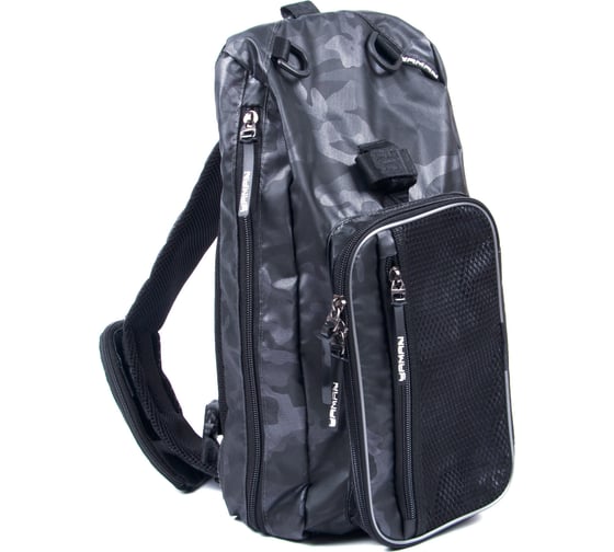 Сумка-рюкзак рыболовная Yaman Sling Shoulder Bag 44x24x17 см, серый камуфляж Y-SSB-01 1