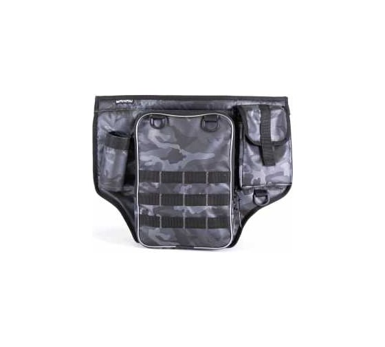 Сумка рыболовная поясная Yaman Fishing Belt Bag Light 44x35x6 см, серый камуфляж + 1 коробка LUNO 2 Y-FBB-01