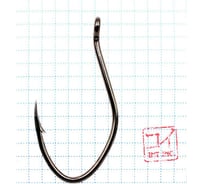 Крючок CAT FISH HOOK, размер 6/0 (INT), цвет BN, 3 шт Koi KH9183-6/0BN