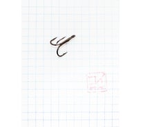 Крючок O'SHAUGHNESSY TREBLE, размер 8 (INT), цвет BN, тройник, 10 шт Koi KH3281-8BN