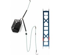 Оснастка фидерная Yaman Лещ, кормушка 40 г, плетеный шнур 0.15 мм, крючок №8 Chinu Ring, на мотовил Я-ОЛ-40-015-8