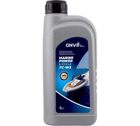 Масло моторное GNV Marine Power 2-cycle 1 л, API TC, NMMA TC-W3 GMP2TCW311610184400001
