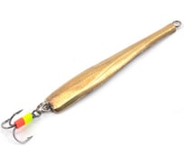 Блесна вертикальная Yaman Аляска с тройником, размер 55 мм, вес 8.5 г, цвет никель/латунь Я-БВ97