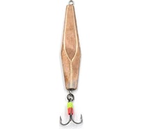 Блесна вертикальная Yaman Торпедка Курского с тройником, размер 50 мм, вес 8.5 г, цвет никель/медь Я-БВ82