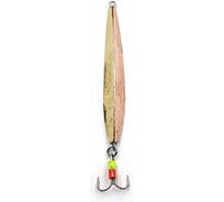 Блесна вертикальная Yaman Трехгранка с тройником, размер 60 мм, вес 11 г, цвет никель/латунь/медь Я-БВ58