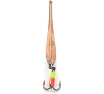 Блесна вертикальная Yaman Матвейчикова с тройником, размер 40 мм, вес 2.7 г, цвет никель/медь Я-БВ62