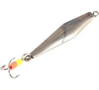 Блесна вертикальная Yaman Ромбодротик с тройником, размер 36 мм, вес 4 г, цвет никель/медь Я-БВ100