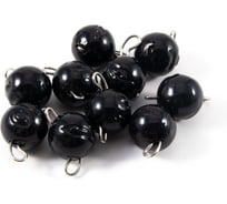 Груз Чебурашка окрашенный разборный Yaman 10 шт, 3 г, черный Я-ГЧОР-3-10Ч