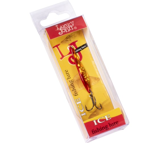 Блесна вертикальная зимняя Lucky John S-1 с тройником, 1.5 г, цвет RG 8274-RG