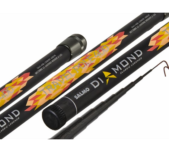 Поплавочное удилище без колец SALMO Diamond TRAVEL POLE 4.00, 5441-400