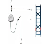 Оснастка фидерная Yaman Донка №2 груз ложка скольз., 80 г, отвод 12 см, плетеный шнур 0.25 мм Я-ОД2-85-025-4