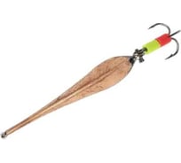 Блесна вертикальная Yaman Матвейчикова с тройником, размер 30 мм, вес 1.7 г, цвет никель/медь Я-БВ60