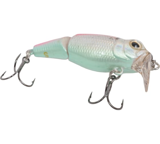 Воблер Strike Pro Составной Pygmy Jointed 40, цвет: A53-EP Silver Smelt UV EG-073J#A53-EP