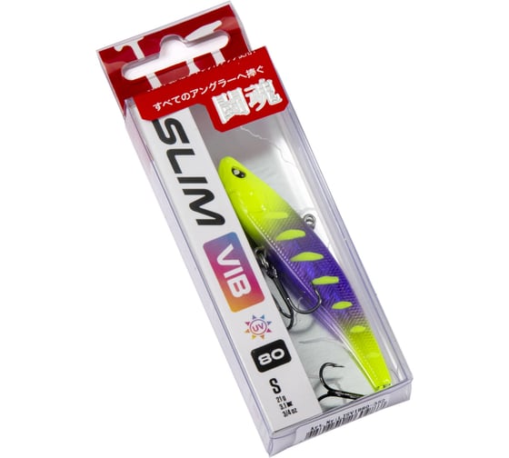Воблер тонущий вертикальный Lucky John LJ Pro Series SLIM VIB S 80.00 мм, цвет 352 LJSVIB80-352
