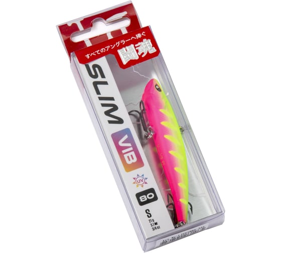 Воблер тонущий вертикальный Lucky John LJ Pro Series SLIM VIB S 80.00 мм, цвет 354 LJSVIB80-354