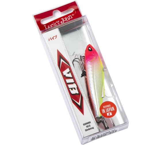 Воблер тонущий вертикальный Lucky John LJ Pro Series VIB S 68.00 мм, цвет 346 LJVIB68-346