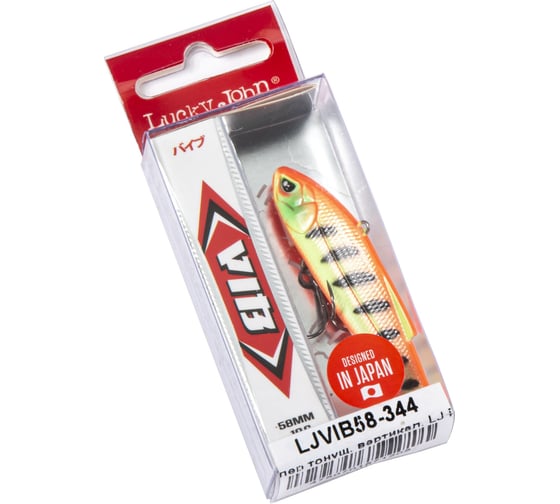 Воблер тонущий вертикальный Lucky John LJ Pro Series VIB S 58.00 мм, цвет 344 LJVIB58-344