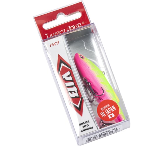 Воблер тонущий вертикальный Lucky John LJ Pro Series VIB S 58.00 мм, цвет 354 LJVIB58-354