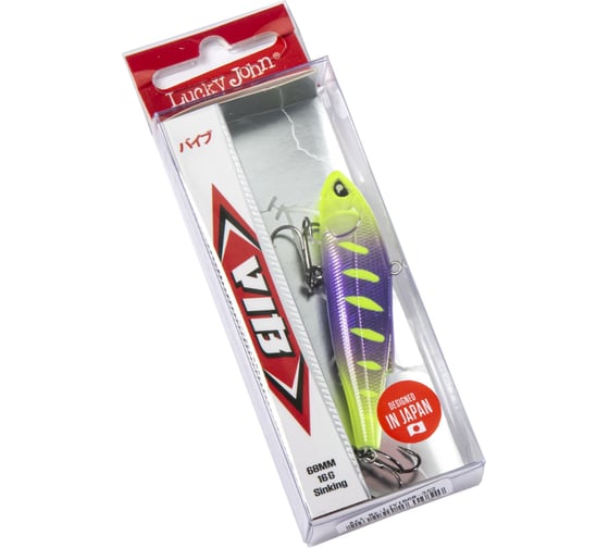 Воблер тонущий вертикальный Lucky John LJ Pro Series VIB S 68.00 мм, цвет 352 LJVIB68-352