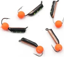 Мормышка Yaman вольфрамовая безнасадочная Столбик №5, d-2 мм, L-9.5 мм, вес 0,65 гр, фц. красный шар, Я-МР2051